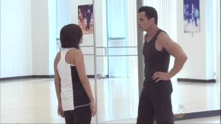 Cheryl Burke making a funny on DWTS 9 15 14