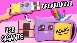 EL ORGANIZADOR DE ESCRITORIO MÁS KAWAII de Cartón ¡con cajón SECRETO! - Regreso a Clases | CATWALK