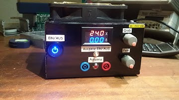Adjustable high current ATX Lab Power supply - Test video