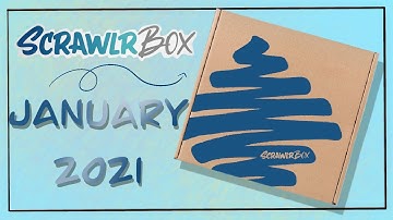 Scrawler box January 2021 Unboxing by Sassy Colouring