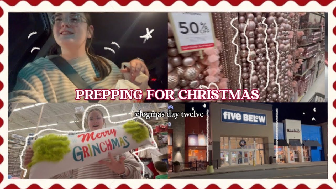 PREPPING FOR CHRISTMAS !! ☃️🎄 : vlogmas day twelve || 💝 • gift shopping and lots of fun!