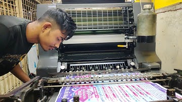 Waz Mahfil Poster Printing by Heidelberg MOE Offset Printing Machine in Comilla New Market