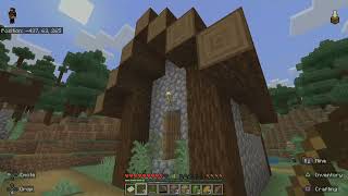 Playing Minecraft