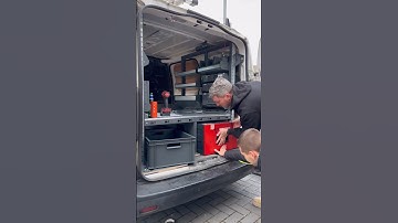 This is THE BEST Van racking for YOUR Van! #vanlife #electrican