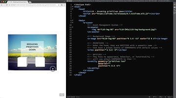 Breaking Primitives Down (A-Frame Tutorial - WebVR)