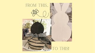 Bunny to Bee | Dollar Tree Craft