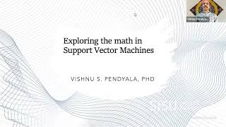 Exploring the math in Support Vector Machines -an IEEE Computer Society Silicon Valley Chapter Event screenshot 4