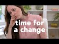 Things need to change // finding a new work routine