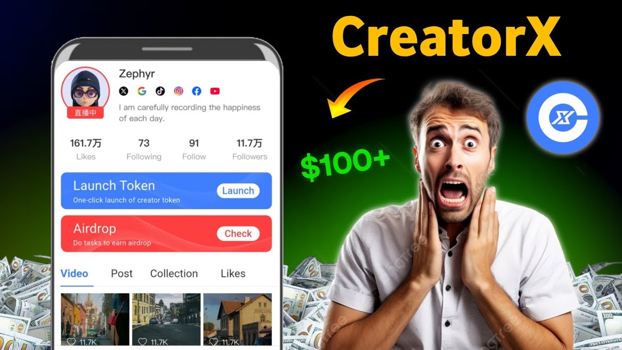 CreatorX Airdrop 💰 $100+ Earning? Real Ya Fake | Full Review 