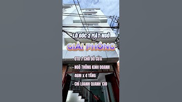Giải Phóng - lô góc 2 mặt ngõ - oto đỗ cửa - vừa ở vừa k.doanh - 46m,4tầng - nhỉnh 13đ #batdongsan