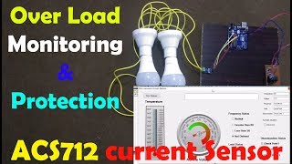 Arduino Project: Over load monitoring and Protection using ACS712 Current sensor