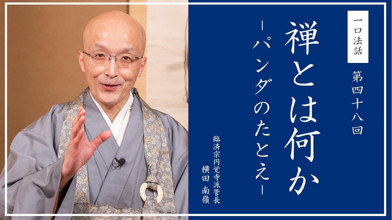 [Короткая проповедь] № 48 «Что такое дзен? — Притча о панде» | Мастер Ёкота Нанрей, настоятель шк...