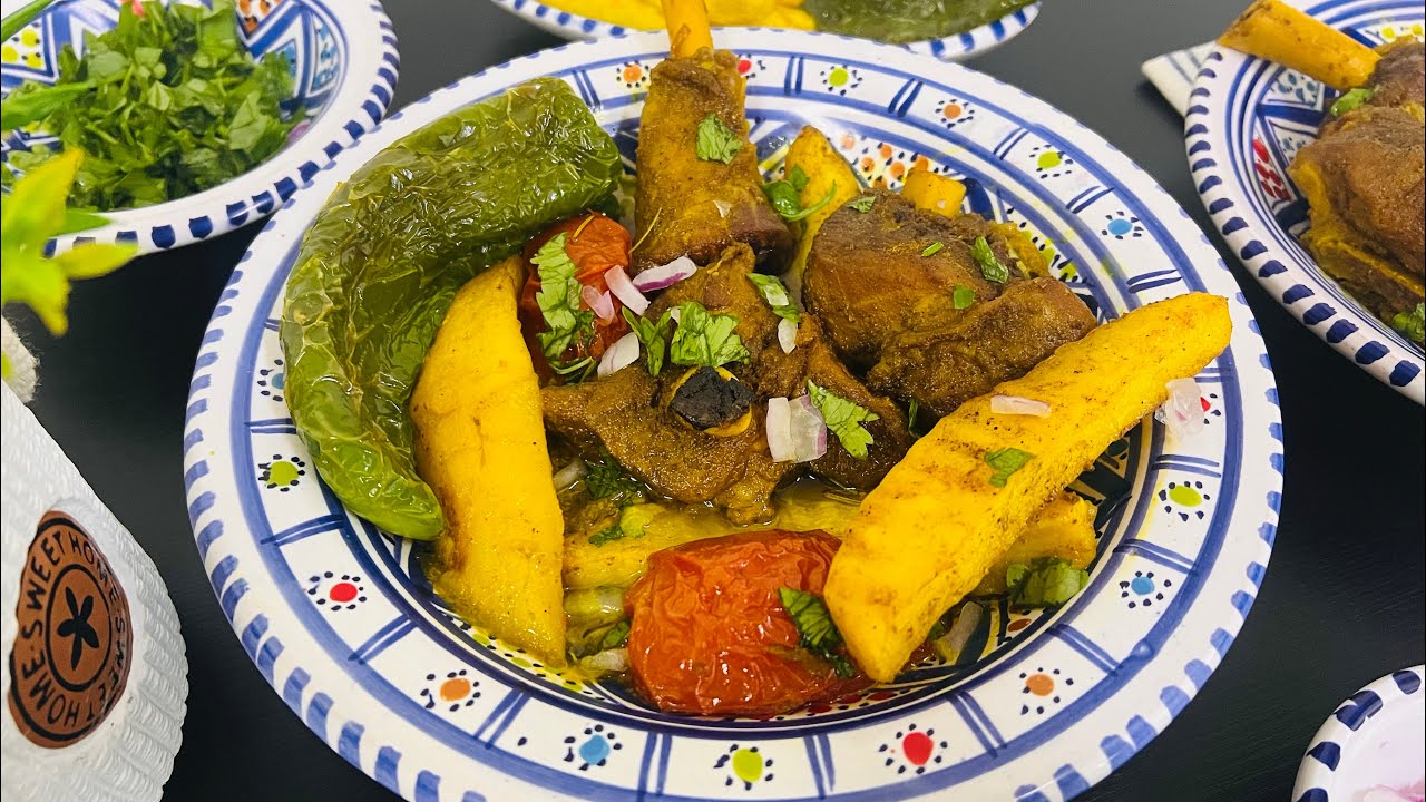 مصلي تونسي باللحم  (كوشة علوش) في الفرن بطريقة ساهلة بنة على بنة 😋