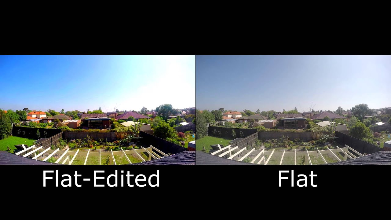 GoPro Protune Flat vs Flat Edit
