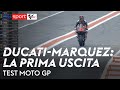 Marquez, primi giri con la Ducati nei test MotoGP a Valencia image