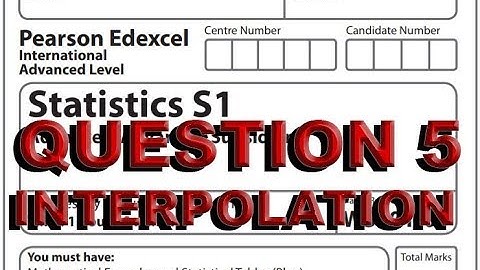 INTERPOLATION to find MEDIAN