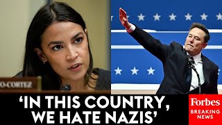 Alexandria Ocasio-Cortez Blasts Elon Musk's 'Nazi Salutes' At The Trump Inauguration Celebrations
