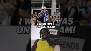 This made Tyreek say “Damn! I wish I was on his team!” 🎥 😳 #nfl #tombrady #tyreekhill Resimi