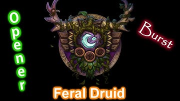 Mop 5.1 Feral Druid Burst and 1 Shot Macro