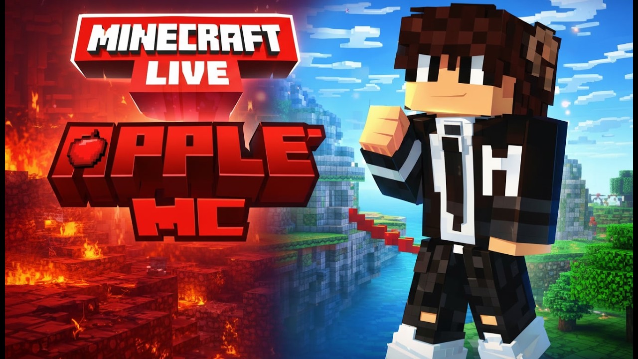 Minecraft AppleMC Server LIVE 🔥 | Public SMP Join Now! Day 2 - YouTube