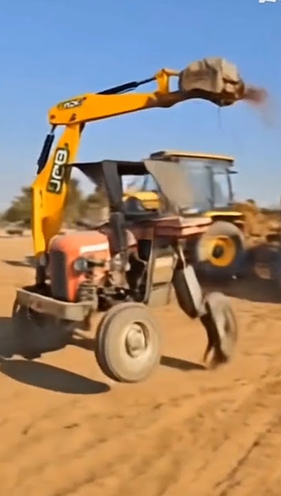 Jcb tractor Leggy Run #automobile__#aivfx#ai#aivideo#shortvideo #jcb #dumper #tractorvideo