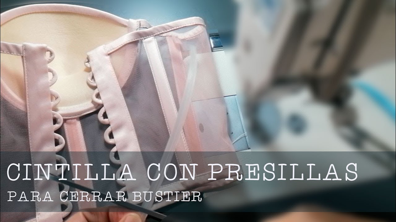 CINTILLA de PRESILLAS para cerrar BUSTIER/ como forrar cola de rata / orejitas  para corset