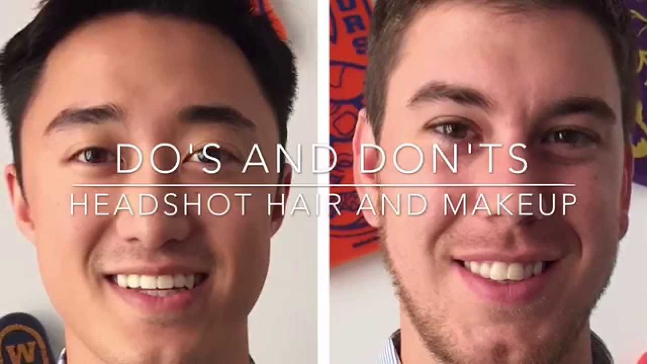 The Do's and Don'ts of Headshot Hair and Makeup for Guys