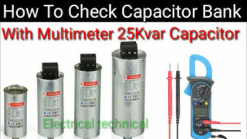 How do you check capacitor bank is working or not | how to check capacitor bank with multimeter