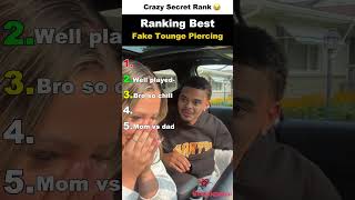 Ranking Best Fake Tounge Piercing Prank #usa #funny #funnyvideos