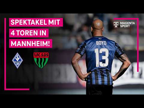 SV Waldhof Mannheim - 1. FC Schweinfurt 05, Highlights mit Live-Kommentar | 3. Liga | MAGENTA SPORT — football highlights