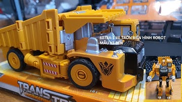 XE TRỚN BIẾN HÌNH ROBOT 6078A-1 MẪU XE BEN - TRAILER GIỚI THIỆU SẢN PHẨM - ĐỒ CHƠI ABO