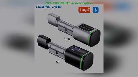 A must-have product! Keyless Smart Cylinder Lock with Tuya Smartlife App RFID NFC IC Card Pin Code