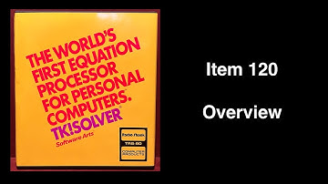 Item 120: TK! Solver TRS-80 Tandy 1984