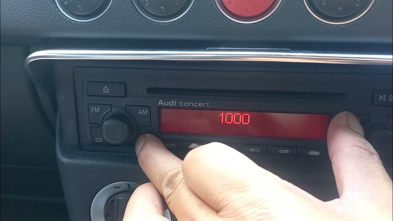 Audi Concert Radio SAFE Mode reactivation procedure TT MK1 + Other