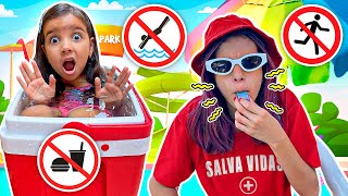 Manu E As Regras De Segurança Na Piscina