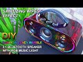 DIY 2.1 Bluetooth Speaker With RGB Music Light | Rainbow Candy Marble  From PVC Tube