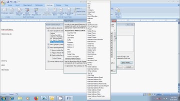 Word 2007: How to create E-Mails using Mail Merge in word