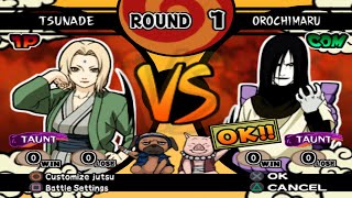 Tsunade and Jiraiya VS Orochimaru (INSANE) - Naruto Shippuden Ultimate Ninja 4
