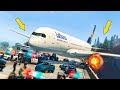 AIRBUS A350 Сrash Landing on Bridge after Engine Explosion | GTA 5