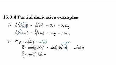 14.3.4 Partial derivative examples
