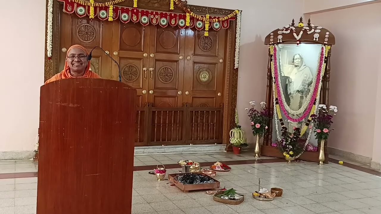 அன்னை ஸ்ரீ சாரதாதேவி பற்றிய சொற்பொழிவு (ஸ்ரீ சாரதா மடம், சென்னை)