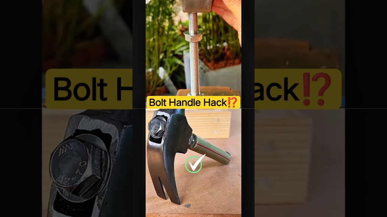 Fix Your Hammer Fast‼️ A Simple DIY Handle Hack😱#shorts