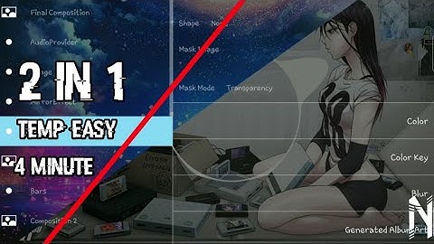 Tutorial Template 2 In 1 On Avee Player