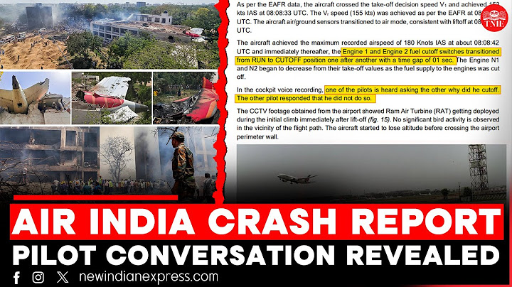 Both engines shut down within seconds of take-off | Air India crash probe report