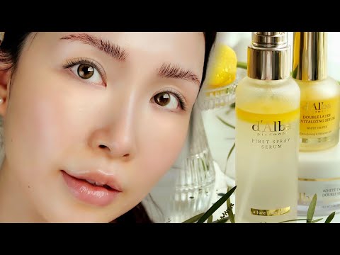 Skincare MUST HAVE, d'Alba mist, First Spray Serum ?Review, Benefits, Nighttime Skincare Routine