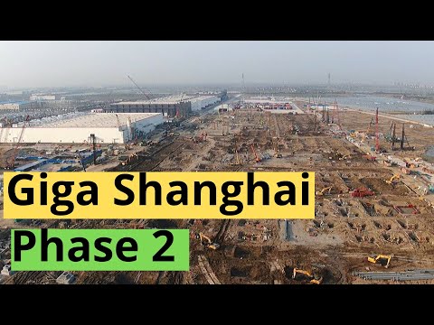 Tesla Giga Shanghai Phase II Is an Enormous Construction Site