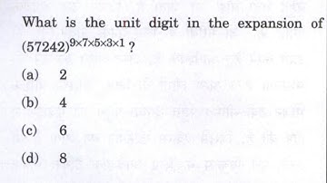 CSAT 2023 :- What is the unit digit in the expansion of (57242)^9×7×5×3×1 ?