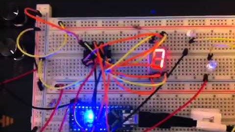 Arduino Driven Shift Register 7 Segment Display