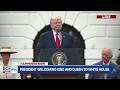 WATCH LIVE: President Trump welcoming King Charles, Queen Camilla to the White House.