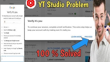 Yt studio Verify that it